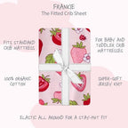 Butterblu Frankie Fitted Crib Sheet 100% Organic Cotton - Image 2