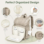TOPEAST Diaper Bag Backpack, Large Travel Baby Bag - Image 3