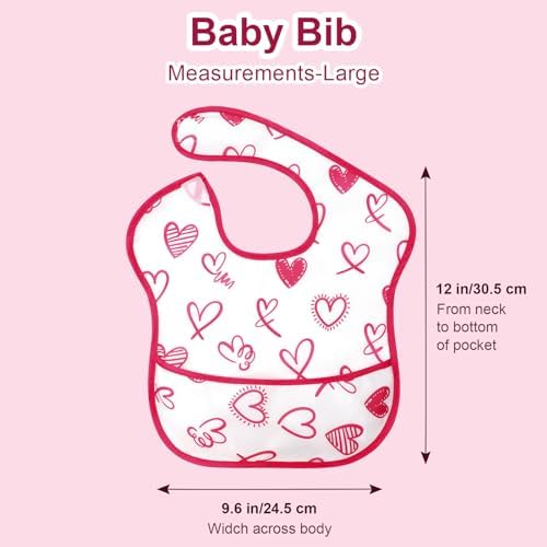 Accmor Baby Bibs for Eating, Waterproof Mess Proof Baby Toddler Bibs, Apron - Image 7