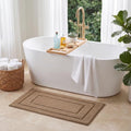 GRANNY SAYS Champagne Bathroom Runner Rug 24" x 48", Soft Bath Mat by GRANNYSAYS