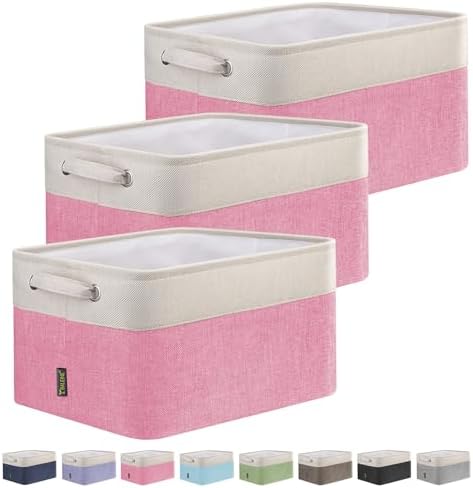 BALEINE 3 Pack Fabric Closet Storage Bins by BALEINE
