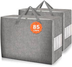 2 Pack 85L Comforter Storage Bags, Extra Large Bedding Storage Bags by Karceyworth