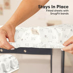 2pk Mini Crib Sheets Fitted 38x26 Pack N Play Mattress Sheet - Image 6