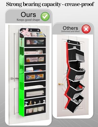 KYEVIS Over The Door Organizer, 5 Shelves Closet Door Hanging Organizer - Image 6