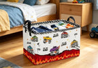 Essme Rectangular Car Basket, Cute Storage Bins Organizer - Image 3