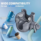 Walker Cup Holder with Phone Holder, Stroller Wheelchair Bike Accessories - Image 3