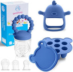 3-in-1 Baby Food & Fruit Feeder Set – Breastmilk Popsicle Mold by Gedebey
