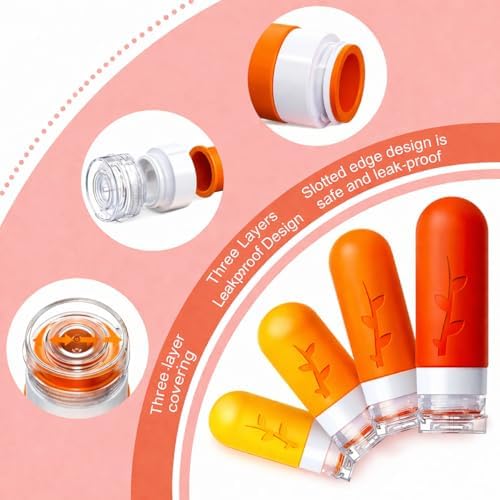 Tocelffe Travel Containers for Toiletries, travel bottles for Toiletries - Image 3