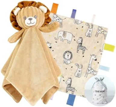 CREVENT Cozy Plush Baby Security Blanket, Loveys by CREVENT