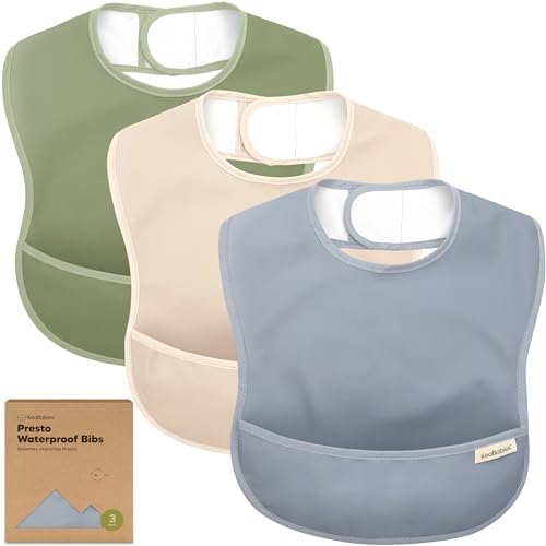 KeaBabies 3-Pack Waterproof Baby Bibs by KeaBabies