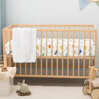 PHF 3 Pack Soft Dinosaur Crib Sheets Fitted, Comfy Breathable Baby Sheets - Image 3
