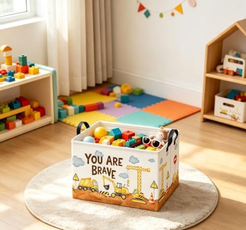 Rectangular Kids Storage Basket Baby Gift Basket Cute Toy Storage Bin Organizer - Image 4
