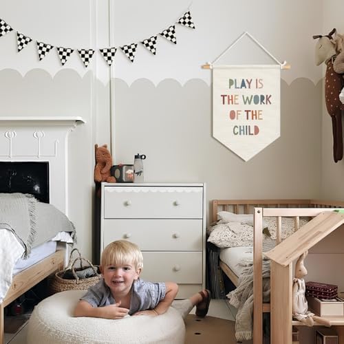 Playroom Wall Decor, Play Wall Hanging Pennant Flag Banner - Image 4