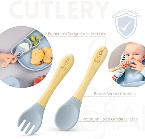 BPA-Free Non-Toxic Silicone Baby Feeding Set – Suction Plate, Bib & Cup – - Image 5