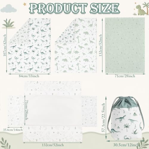 Hahafelt 4 Pieces Crib Bedding Set - Image 2