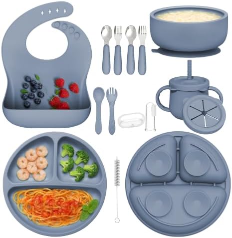 13Pcs Silicone Baby Feeding Set by Hepotk