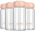 COMI Wide Neck Glass Breastmilk Collection n Storage Bottle, 8oz by COMI