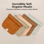 KeaBabies Cotton Muslin Burp Cloths Baby Boy - Image 4