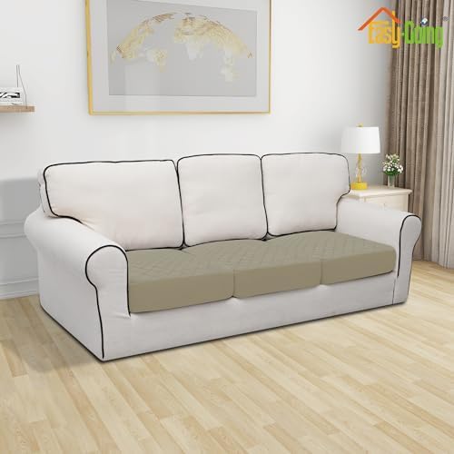Easy-Going Waterproof Couch Cushion Covers, Non-Slip Leakproof Sofa Seat - Image 2