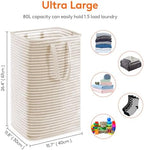 Lifewit 80L Large Laundry Baskets, 1 Pack, Reinforced Handles - Image 3