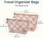 Tiny Twinkle Diaper Bag Organizing Pouches | 2 Pack Mess-Proof Travel Organizer - Image 4