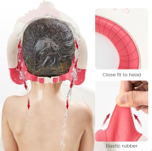 FUNUPUP Baby Shower Cap for Toddlers Kids, Soft TPE Silicone - Image 4