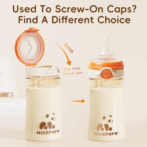 PPSU Baby Bottles with Attached Flip‑Top, Safe Feeding Essentials - Image 2