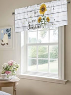 Vandarllin Sunflower Kitchen Curtains Valances - Image 5