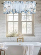 Vandarllin Blue Christmas Valance Curtains - Image 6