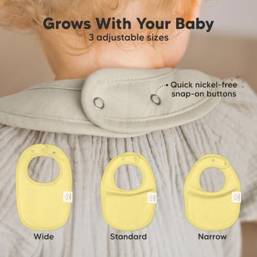 KeaBabies 8-Pack Organic Baby Bibs - Image 4