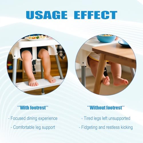 Adjustable Foot Rest for IKEA High Chair, Foot Rest for Baby Feet, High Chair - Image 3
