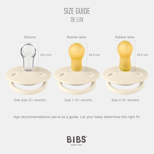 BIBS De Lux Baby Pacifier 2-Pack | Made in Denmark | BPA Free Dummy Soother - Image 2