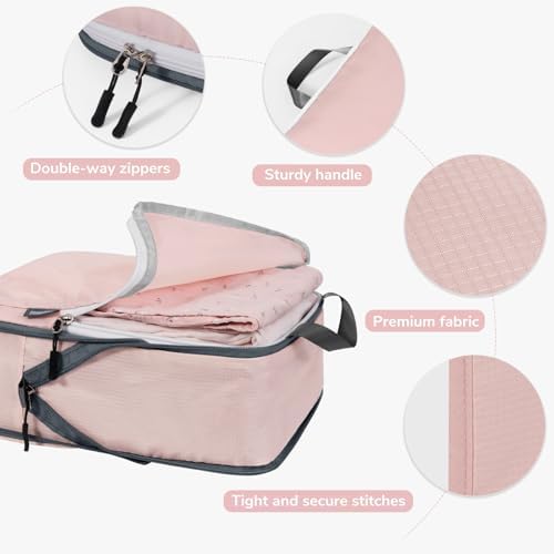 CherryNow 7 Set Compression Travel Packing Cubes, Travel Essentials - Image 4