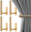 MaxMona Adhesive Curtain Holdbacks, No Drill Tie Backs, 4 Pack by ForaBetterLiving