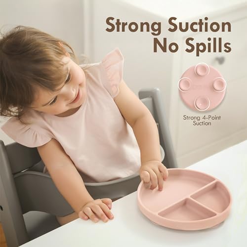 Moonkie Suction Plates for Baby | 100% Silicone BPA-Free Baby Plates - Image 3