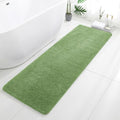 Polyester Bathroom Runner Rug 24"x72" Hunter Green, Soft Bath Mat by Kildoss