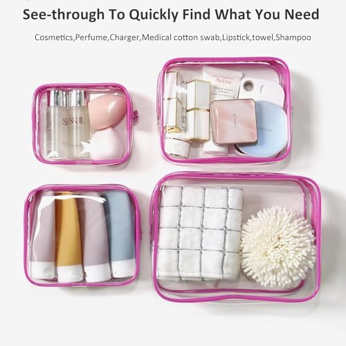 LETGO 4 PCS Clear Insert Bag for Bogg Bag, 4 Sizes Waterproof Beach Bag - Image 3