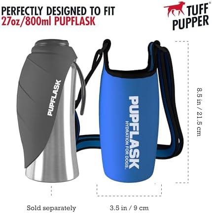 Tuff Pupper PupFlask Insulated Neoprene Dog Water Bottle Holder Sling - Image 2