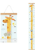 Kids Growth Chart, Wood Frame Fabric Canvas Height Measurement Ruler from Baby by MinoMia