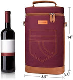 Tirrinia 2 Bottle Insulated Wine Tote Carrier Bag - Image 4