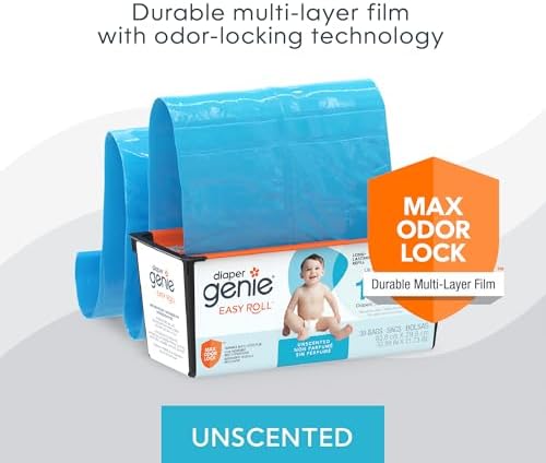 Diaper Genie Easy Roll Refill, 30 Bags Per Refill, Holds Up to 1410 Newborn - Image 2