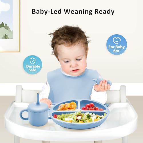 Bufims Silicone Baby Feeding Set, Baby Led Weaning Supplies, Eating Essentials - Image 2