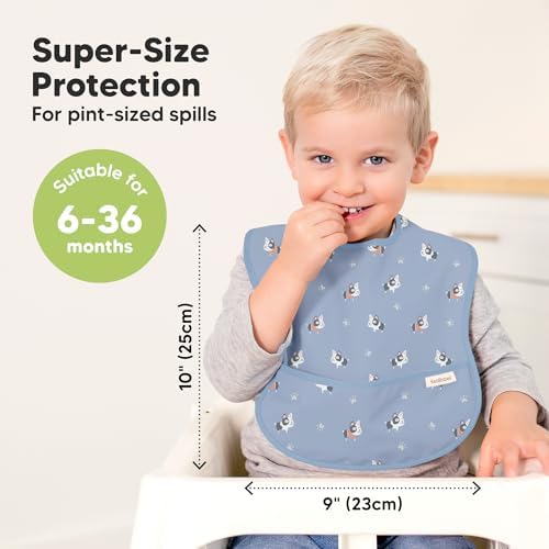 KeaBabies 3-Pack Waterproof Baby Bibs - Image 3