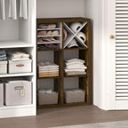Furinno Cubic Extra Thick 6-Cube Closet Organizers and Storage, Amber Pine by Furinno-FitsYourSpaceFitsYourBudget