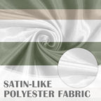 Emvency Valances for Windows, 2 Pack, 52x18 Inch, Sage Striped - Image 4