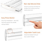 4 Pack 2.36" High Shallow Drawer Dividers, 12.5"-21.3" Expandable - Image 6