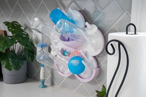 The Bottle Blossom- Wall Mounted Baby Bottle Drying Rack - Image 5
