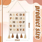 BrightRow Embroidery Alphabet Poster Hanger Frame Abc Posters - Image 2