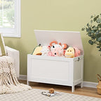 HOOBRO Toy Box, Retro Wooden Look Storage Chest - Image 2