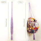 Stuffed Animal Storage Hammock Corner Hanging Net Stuffy Animal Hammock Macrame - Image 5